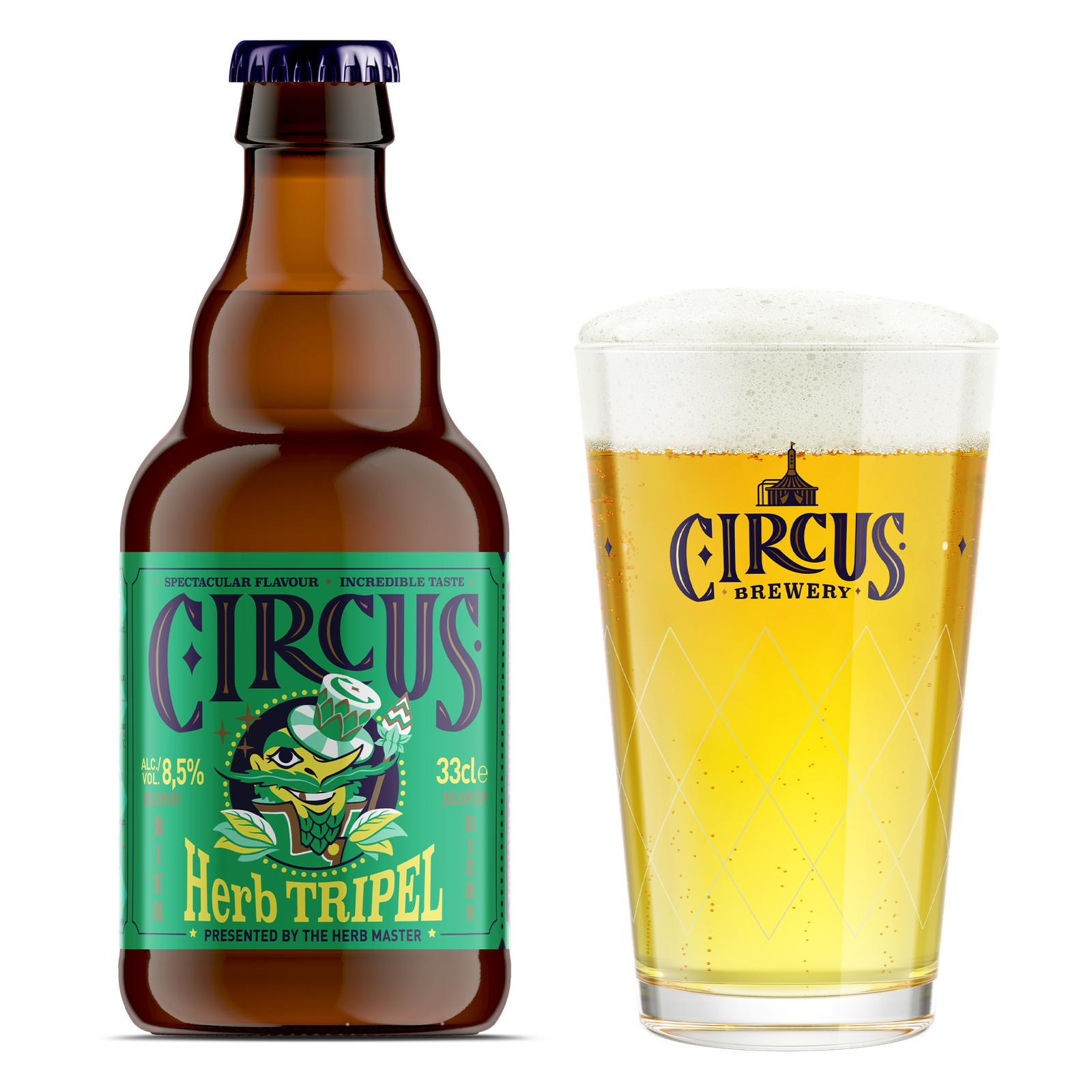 Packshot Circus Herb Tripel